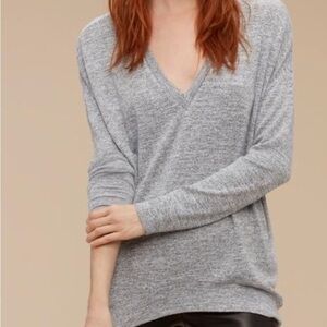 Wilfred Free Devinette Gray Long Sleeve Sweater Women’s XXS Oversized